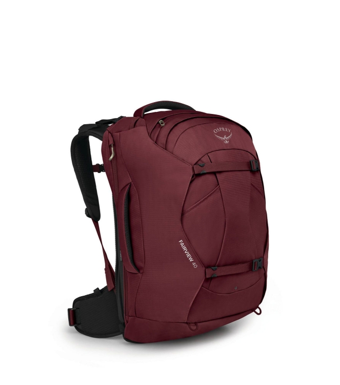 Osprey Osprey Fairview 40 Rugtas/Travelpack zircon red 1-223 Zircon Red Osprey tassen 1-223 geel bij Leerentveldvrijetijd.nl