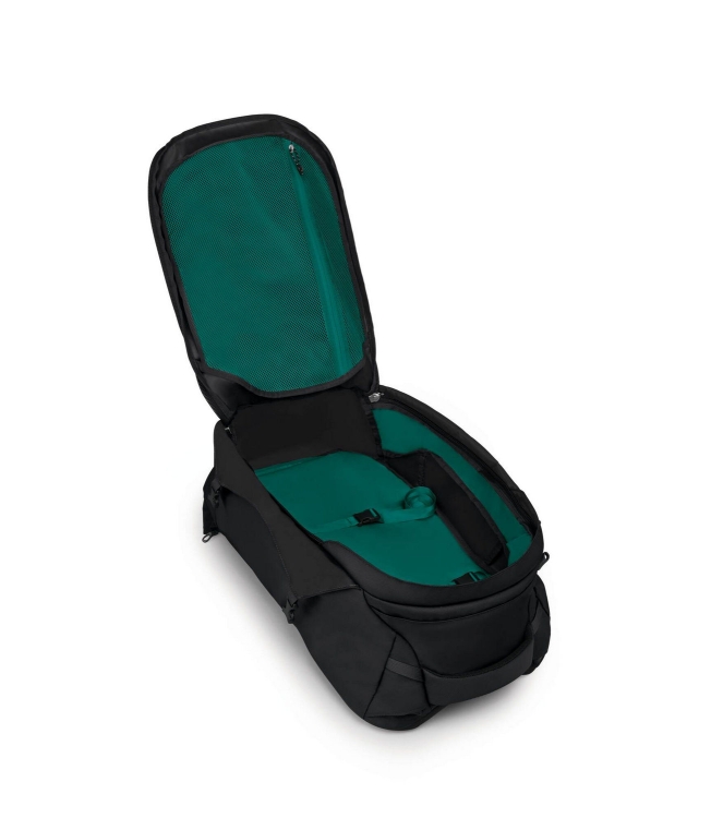 Osprey Osprey Fairview 40 Rugtas/Travelpack black 1-223 Black Osprey tassen 1-223 licht grijs bij Leerentveldvrijetijd.nl