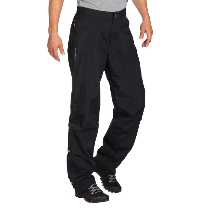 Vaude Vaude Me Yaras Rain Pants III black 41524 010 black Vaude broeken 41524 010 licht grijs bij Leerentveldvrijetijd.nl