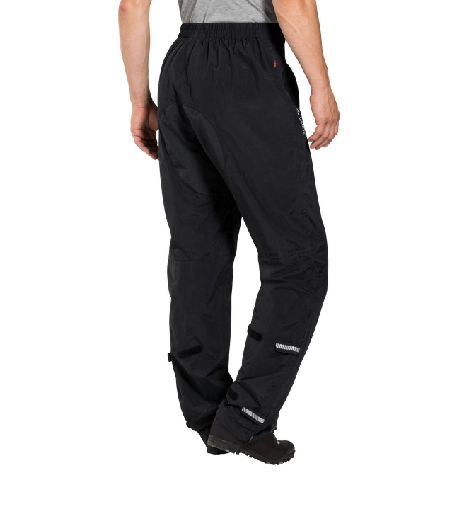 Vaude Vaude Me Yaras Rain Pants III black 41524 010 black Vaude broeken 41524 010 licht grijs bij Leerentveldvrijetijd.nl