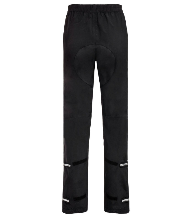 Vaude Vaude Me Yaras Rain Pants III black 41524 010 black Vaude broeken 41524 010 licht grijs bij Leerentveldvrijetijd.nl