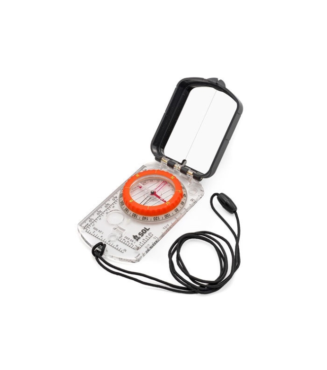 sol sol Kompas met spiegel SOL 0140-0030 sol orientatie SOL 0140-0030 ecru bij Leerentveldvrijetijd.nl