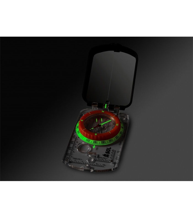 sol sol Kompas met spiegel SOL 0140-0030 sol orientatie SOL 0140-0030 ecru bij Leerentveldvrijetijd.nl