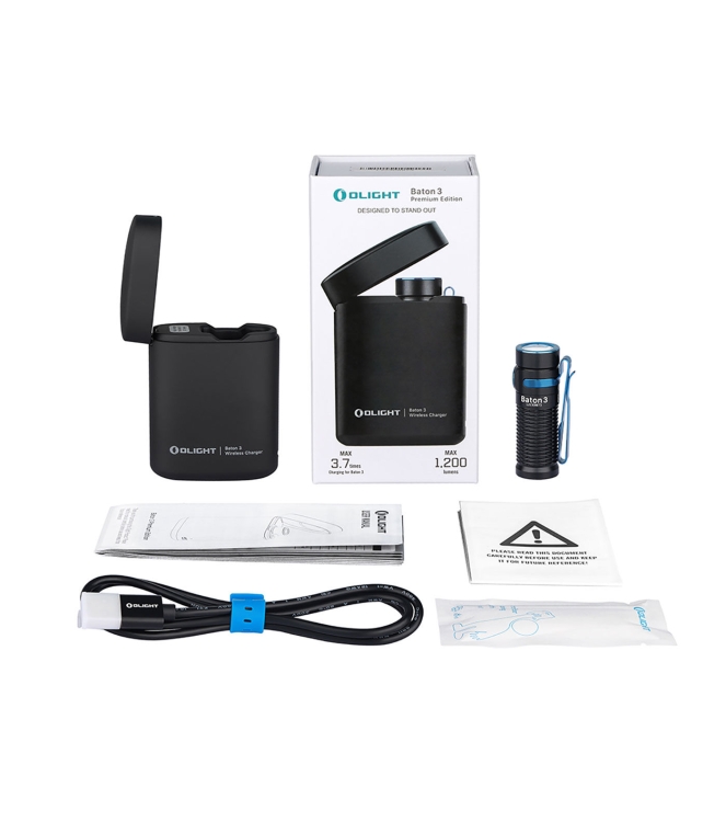 Olight Olight Baton 3 Premium Kit zaklamp  OL BATON 3-KIT  Olight verlichting OL BATON 3-KIT antraciet bij Leerentveldvrijetijd.nl