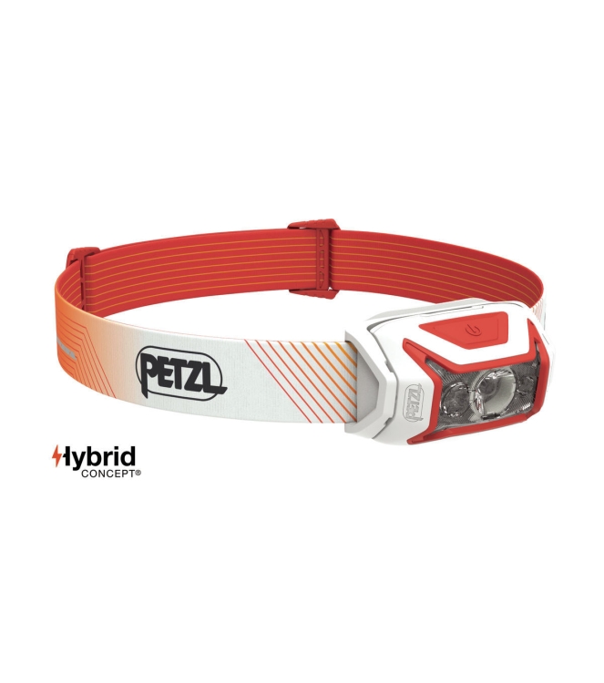 Petzl Petzl Actik Core hoofdlamp 600 lumens red E065AA03 Red Petzl verlichting E065AA03 geel bij Leerentveldvrijetijd.nl