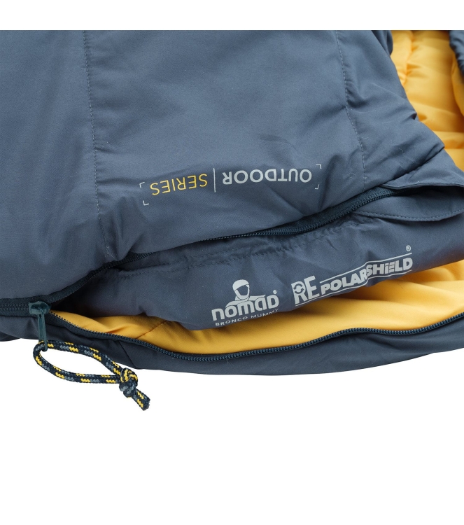 Nomad Nomad Bronco mummy Slaapzak dark navy SCBROMJ0M Dark navy Nomad slapen SCBROMJ0M antraciet bij Leerentveldvrijetijd.nl