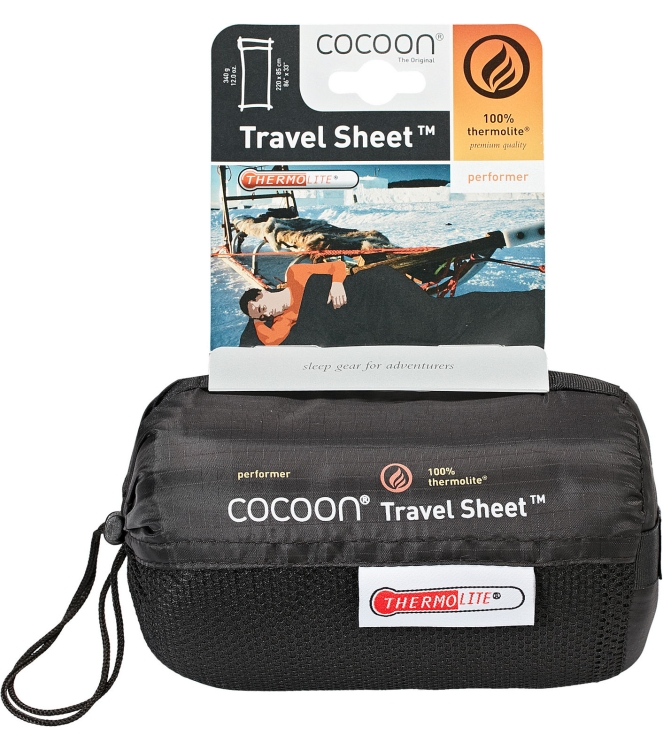 Cocoon Cocoon Travelsheet Thermolite Performer glow CCTLPT97 glow Cocoon slapen CCTLPT97 marine bij Leerentveldvrijetijd.nl