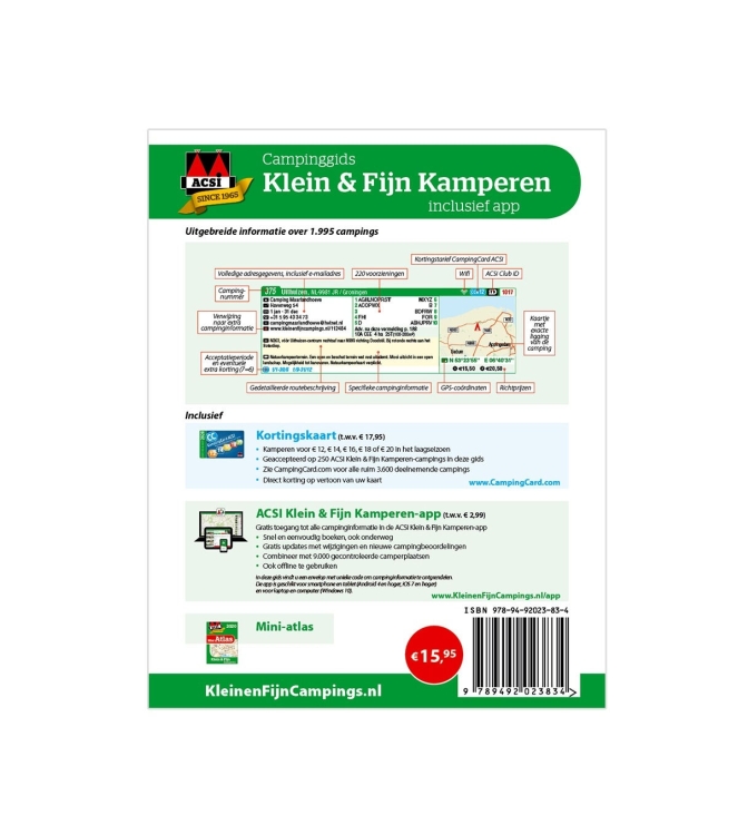 Acsi verzorging Klein en Fijn kamperen ecru bij Leerentveldvrijetijd.nl