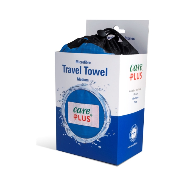 care-plus CP® Travel Towel - Microfibre 60x120cm Dolemite Blue 34601