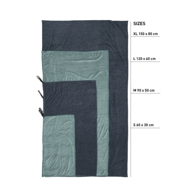 cocoon Eco Travel Towel, X-Large 150x80 Deep Ocean CTTL10-XL