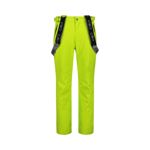CMP Ski Pant Salopette Stretch Men E112 Acido 3W17397N