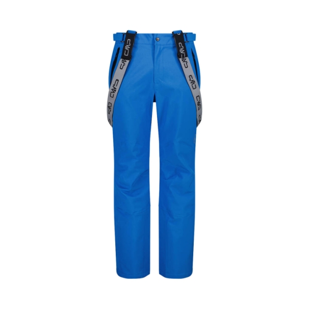 cmp Ski Pant Salopette Stretch Men L822 Zaffiro 3W17397N