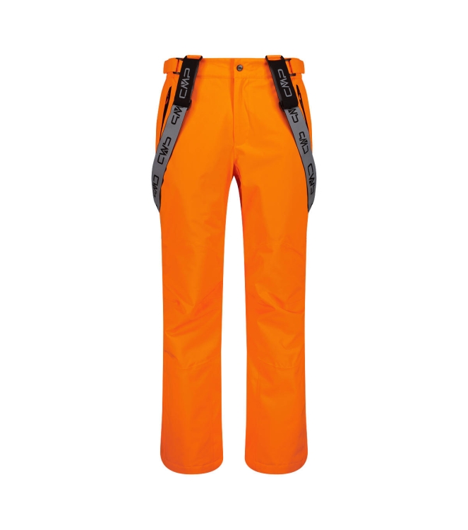 CMP CMP Ski Pant Salopette Stretch Men c513 fanta fluo 3W17397N C513 Fanta Fluo CMP gevoerde broeken 3W17397N beige bij Leerentveldvrijetijd.nl