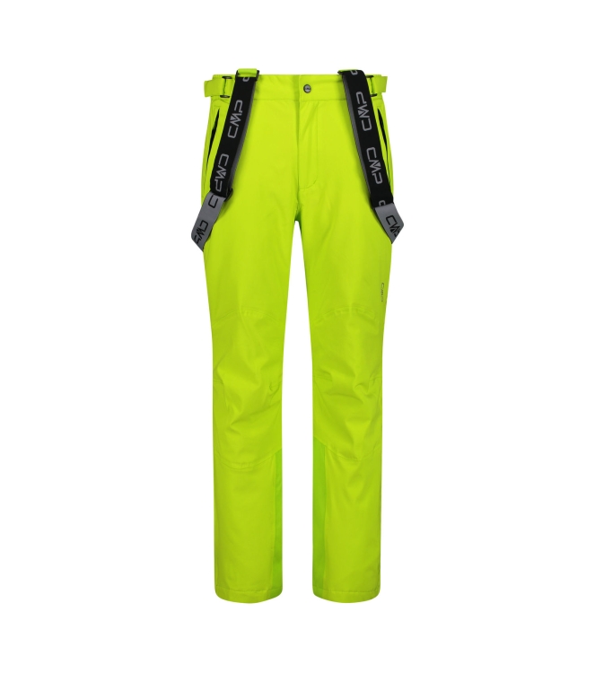 CMP CMP Ski Pant Salopette Stretch Men e112 acido 3W17397N E112 Acido CMP gevoerde broeken 3W17397N groen bij Leerentveldvrijetijd.nl