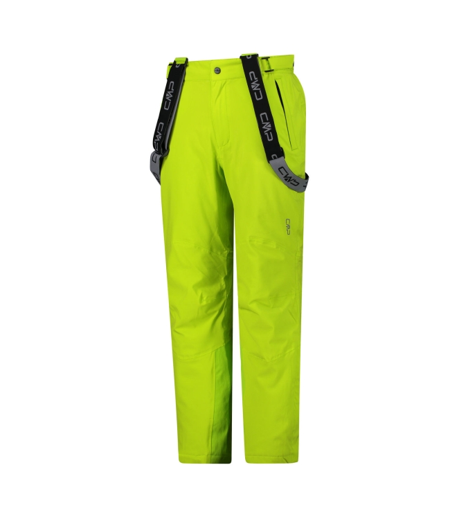 CMP CMP Ski Pant Salopette Stretch Men e112 acido 3W17397N E112 Acido CMP gevoerde broeken 3W17397N groen bij Leerentveldvrijetijd.nl
