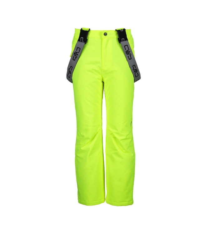 CMP CMP Ski Salopette Kids r626 yellow fluo 3W15994 R626 Yellow Fluo CMP gevoerde broeken 3W15994 groen bij Leerentveldvrijetijd.nl