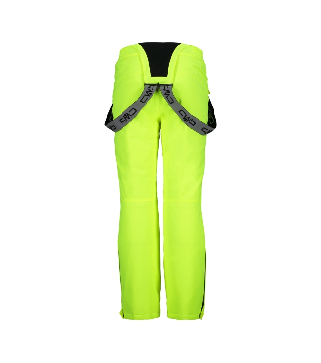 CMP CMP Ski Salopette Kids r626 yellow fluo 3W15994 R626 Yellow Fluo CMP gevoerde broeken 3W15994 groen bij Leerentveldvrijetijd.nl