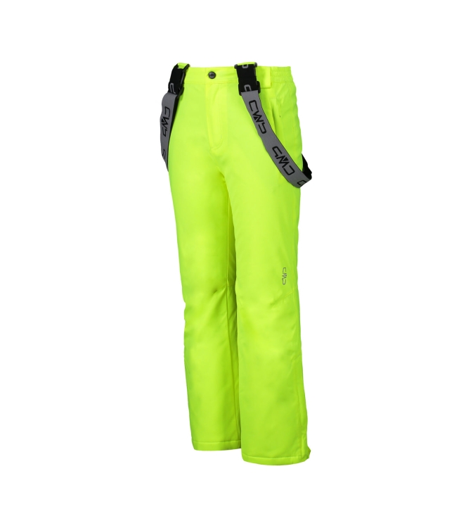 CMP CMP Ski Salopette Kids r626 yellow fluo 3W15994 R626 Yellow Fluo CMP gevoerde broeken 3W15994 groen bij Leerentveldvrijetijd.nl