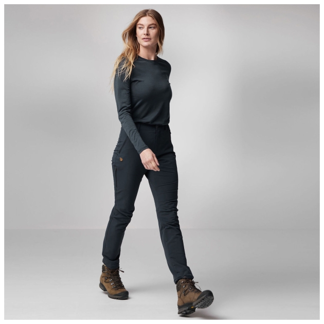 fjällräven Abisko Winter Stretch Trousers  Regular W 550_ Black F87174