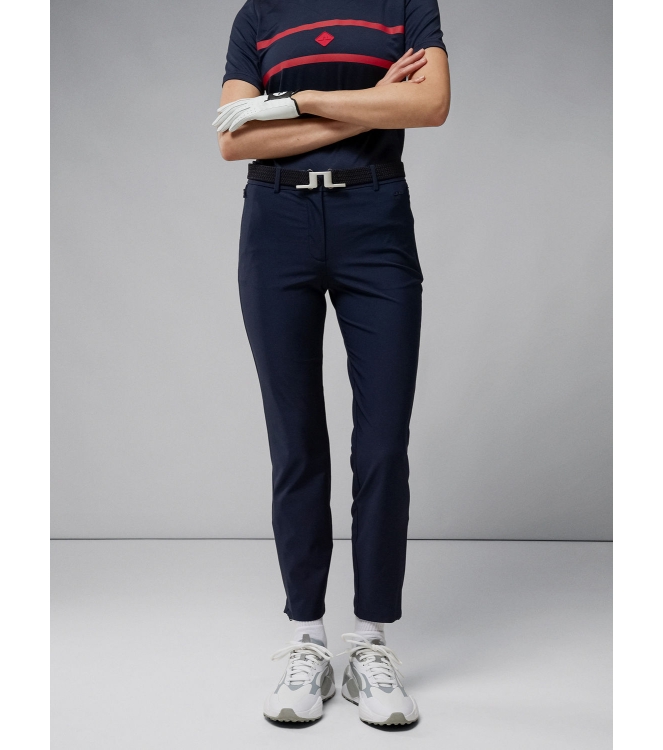 j. lindeberg j. lindeberg Pia Pant jl navy GWPA06638 6855 JL Navy j. lindeberg gevoerde broeken GWPA06638 6855 antraciet bij Leerentveldvrijetijd.nl