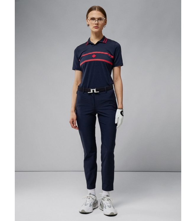 j. lindeberg j. lindeberg Pia Pant jl navy GWPA06638 6855 JL Navy j. lindeberg gevoerde broeken GWPA06638 6855 antraciet bij Leerentveldvrijetijd.nl