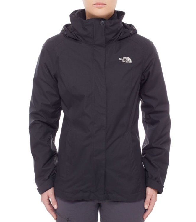 The North Face The North Face Evolve II Triclimate Jacket W kx7 tnf black T0CG56 KX7 TNF Black The North Face jassen T0CG56 licht grijs bij Leerentveldvrijetijd.nl