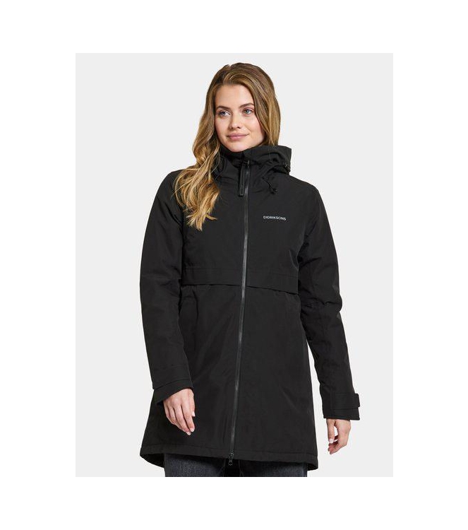 Didriksons 1913 Didriksons 1913 Helle Women\'s Parka 5 060_black 504301 060_Black Didriksons 1913 jassen 504301 licht grijs bij Leerentveldvrijetijd.nl
