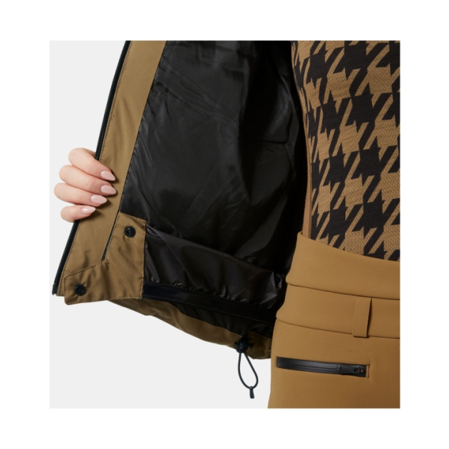 helly-hansen W Nora Short Puffy Jacket 718_Sepia Plad Print 65897