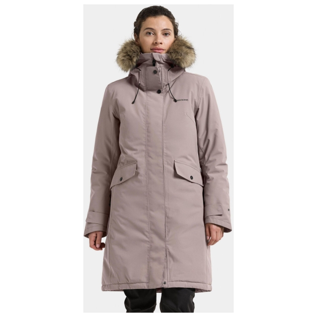didriksons-1913 Erika Wns Parka 3 F04_Ash Brown 504303