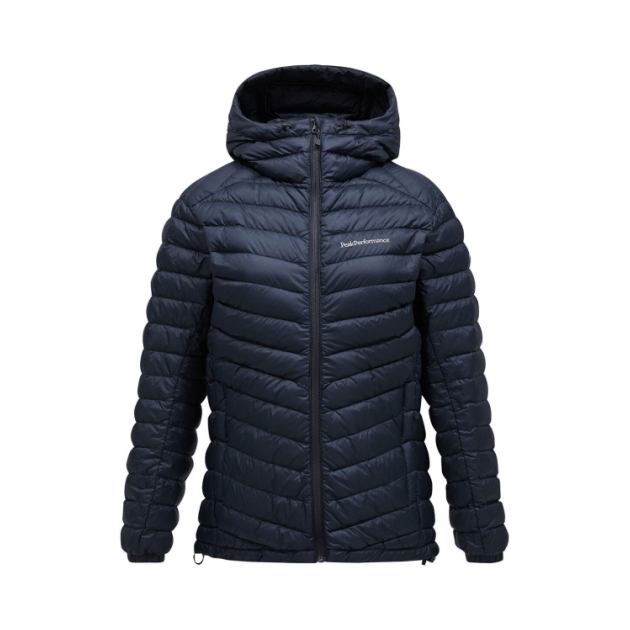 Peak Performance W Frost Down Hood Jacket Black G79633060