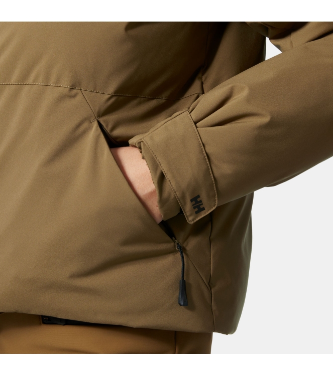 Helly Hansen Helly Hansen W Nora Short Puffy Jacket 718_sepia plad print 65897 718_Sepia Plad Print Helly Hansen jassen 65897 marine bij Leerentveldvrijetijd.nl