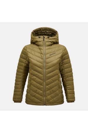 Peak Performance Peak Performance W Frost Down Hood Jacket Snap Green