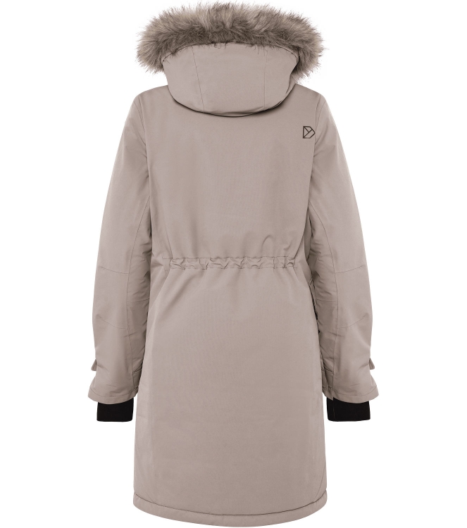 Didriksons 1913 Didriksons 1913 Erika Wns Parka 3 f04_ash brown 504303 F04_Ash Brown Didriksons 1913 jassen 504303 wit bij Leerentveldvrijetijd.nl