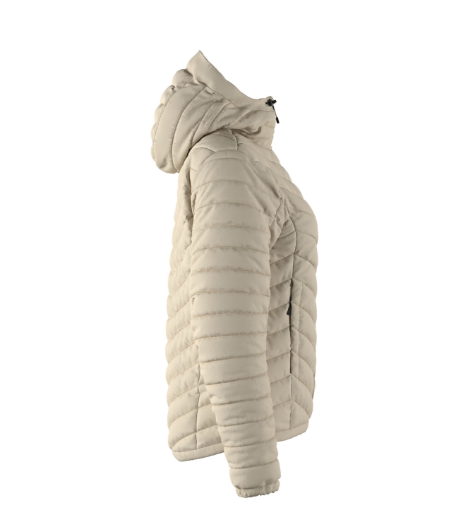 Peak Performance Peak Performance W Frost Down Hood Jacket sand fog G79633110 Sand Fog Peak Performance jassen G79633110 donker blauw bij Leerentveldvrijetijd.nl