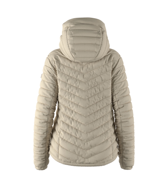 Peak Performance Peak Performance W Frost Down Hood Jacket sand fog G79633110 Sand Fog Peak Performance jassen G79633110 donker blauw bij Leerentveldvrijetijd.nl
