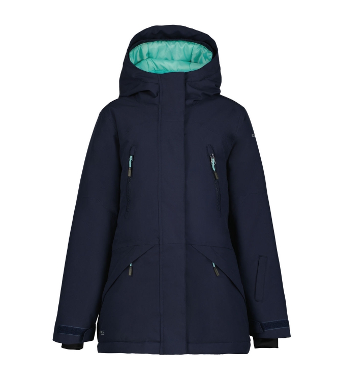 Icepeak Icepeak Lingen Jr Jacket Children dark blue 2 50028 839 I   390 Dark Blue Icepeak jassen 2 50028 839 I   390 antraciet bij Leerentveldvrijetijd.nl