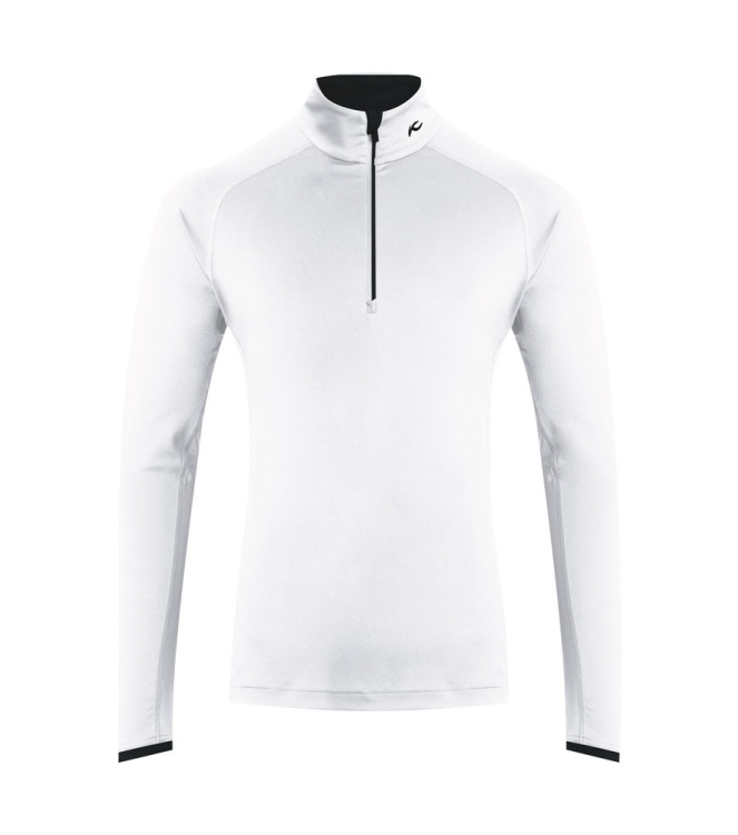 Kjus Kjus Men Feel Half-Zip white-black MS25-E06. 1001900 White-Black Kjus wintersportkleding MS25-E06. 1001900 roze bij Leerentveldvrijetijd.nl