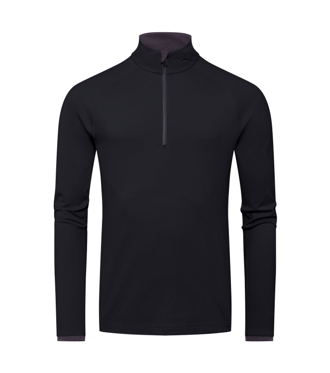 Kjus Kjus Men Feel Half-Zip black-dark dusk MS25-E06. 9001802 Black-Dark Dusk Kjus wintersportkleding MS25-E06. 9001802 licht grijs bij Leerentveldvrijetijd.nl