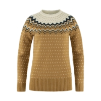 fjällräven Ovik Knit Sweater W 232-113_Buckwheat Brown-Chalk White F89941