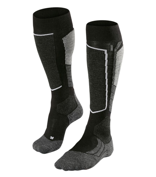 Falke Falke SK2 Heren Skisokken 3010 black-mix 16522 3010 black-mix Falke wintersport accessoires 16522 licht grijs bij Leerentveldvrijetijd.nl