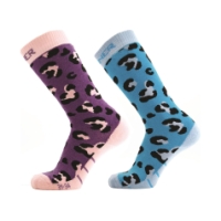 sinner Kids Ski Socks Animal Prp/Blu SIWE-024-73