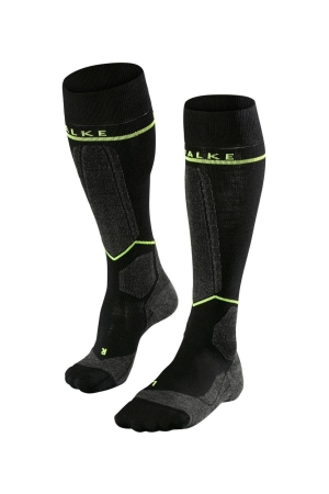 Falke Falke SK Compression Wool Men 3171_black-lightning Falke Falke SK Compression Wool Men 3171_black-lightning