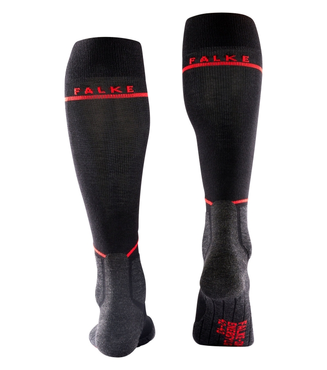 Falke Falke SK2 Energizing Light Dames Kniekousen black-mix 16573 3010 black-mix Falke wintersport accessoires 16573 3010 licht grijs bij Leerentveldvrijetijd.nl
