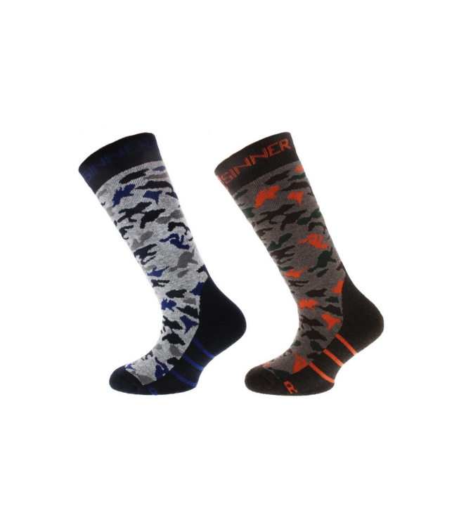 Sinner Sinner Kids Ski Socks camo SIWE-011-41 Camo Sinner wintersport accessoires SIWE-011-41 bij Leerentveldvrijetijd.nl
