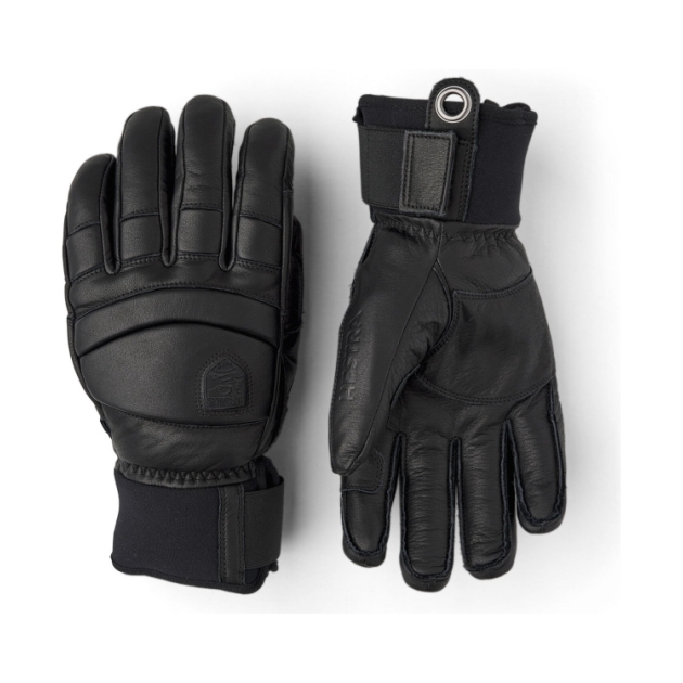hestra Leather Fall Line - 5 finger 100100 Black / Black 3000780