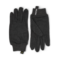 hestra Merino Wool Liner Active - 5 finger Charcoal 34110