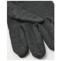 hestra Merino Wool Liner Active - 5 finger Charcoal 34110