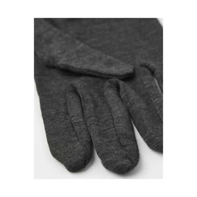 hestra Merino Wool Liner Active - 5 finger Charcoal 34110