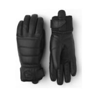 Hestra Alpine Leather Primaloft 5 fing 100 Black 32510