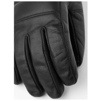 Hestra Alpine Leather Primaloft 5 fing 100 Black 32510